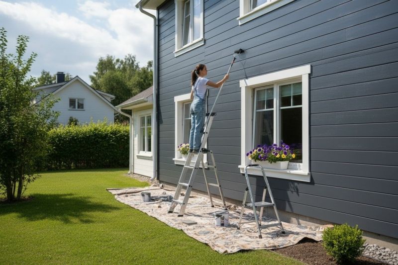 Outdoor Stairs Painting in Longmont, CO